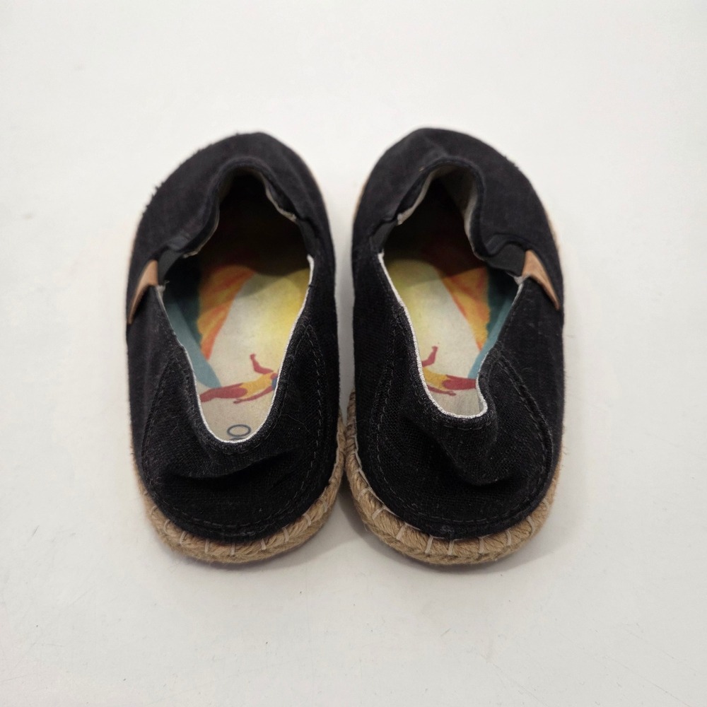 Olukai Kaula Pa A Kapa Comfort Shoes Black Women's Size 8.5 Canvas Slip On Flat - Picture 3 of 6
